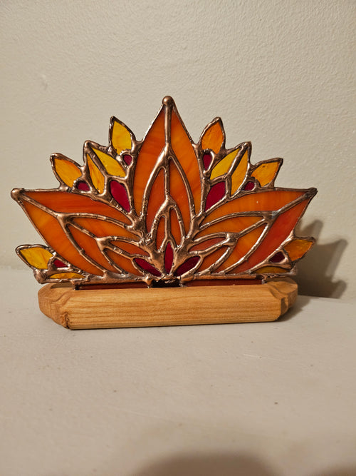 Sunburnt Orange Fire Mandala