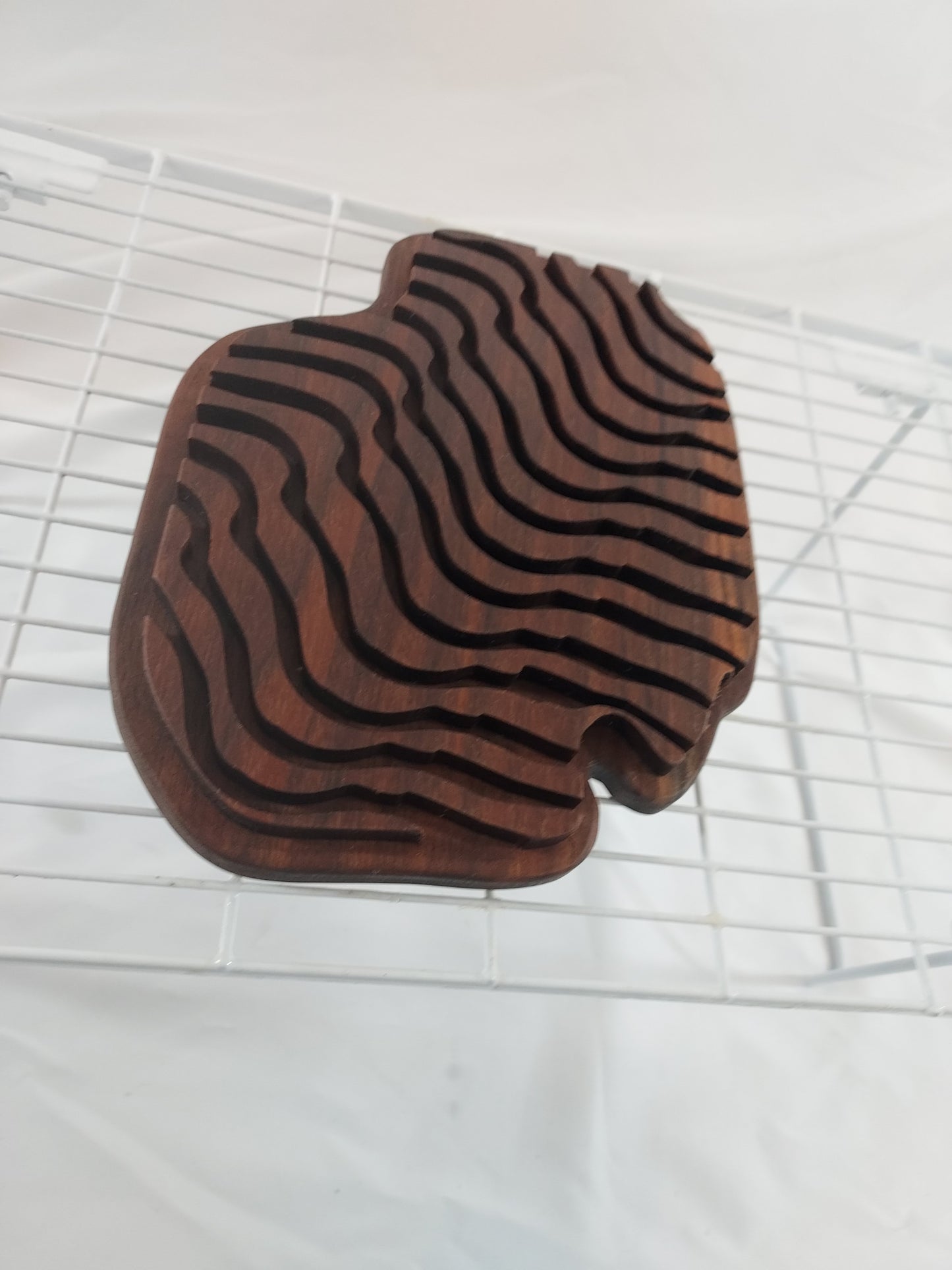 Handcrafted Walnut Wave Trivet