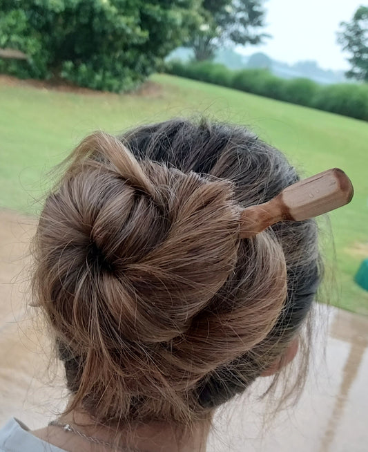 Wooden Hair Pin | Solid Maple Hair Stick | Made in Chattanooga TN