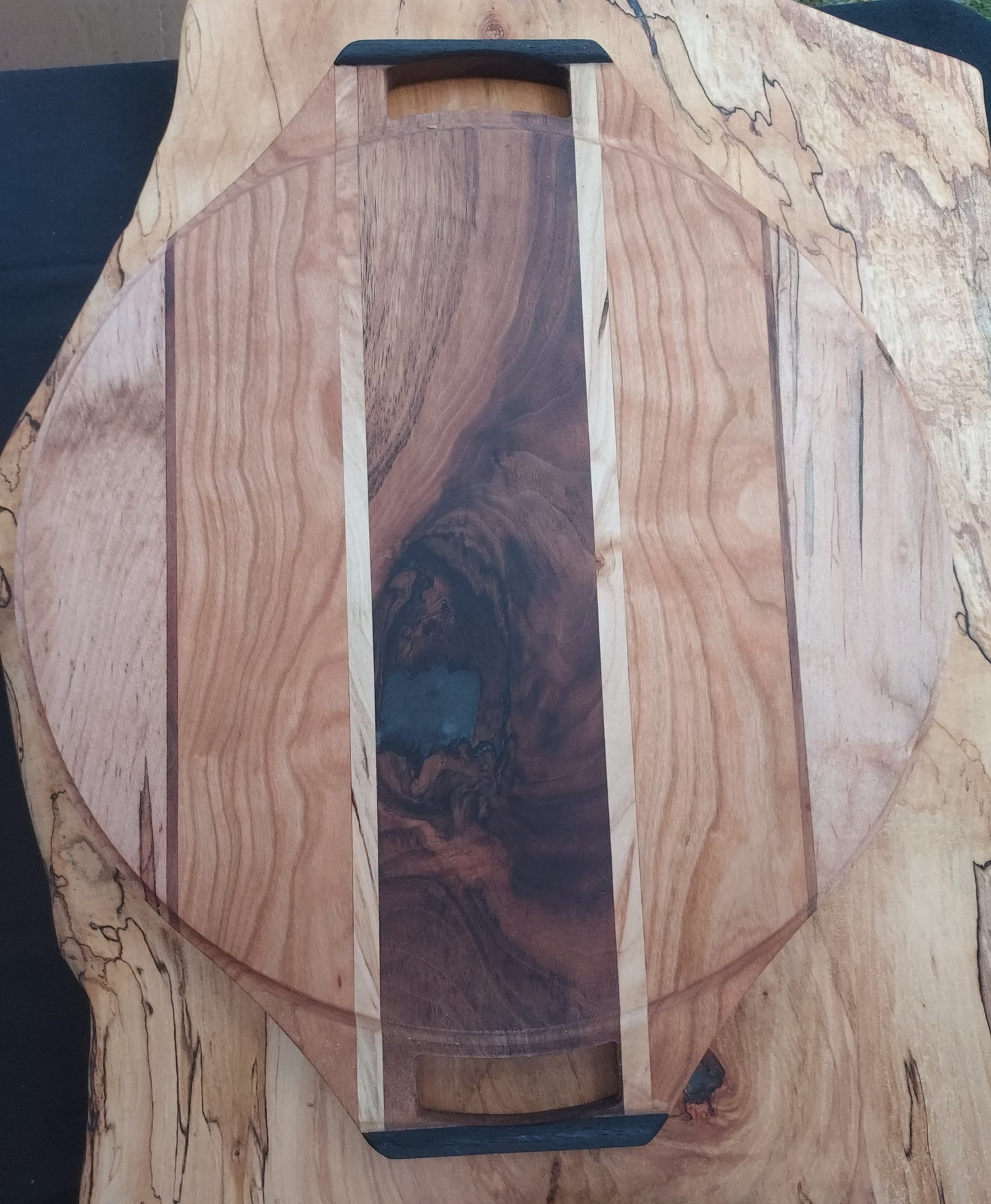 Wood Pizza Board with Handles | Cherry, Walnut & Maple | Engraving Available | Chattanooga TN