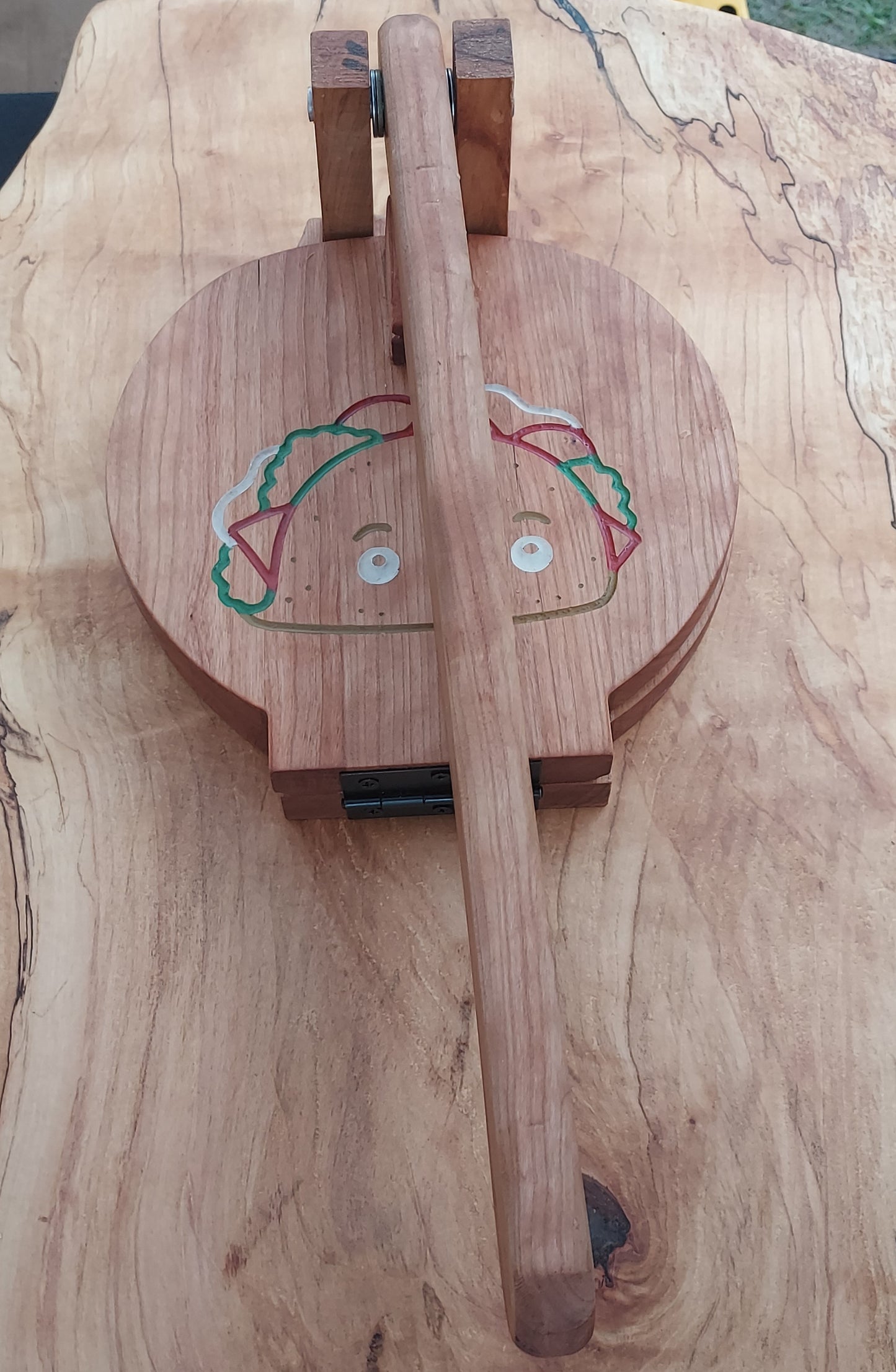 Handcrafted Cherry Tortilla Press | Hardwood Kitchen Tool | Made in Chattanooga