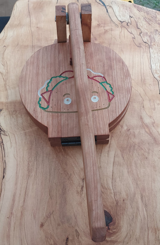 Wooden Tortilla Press | Solid Cherry Hardwood | Made in Chattanooga TN