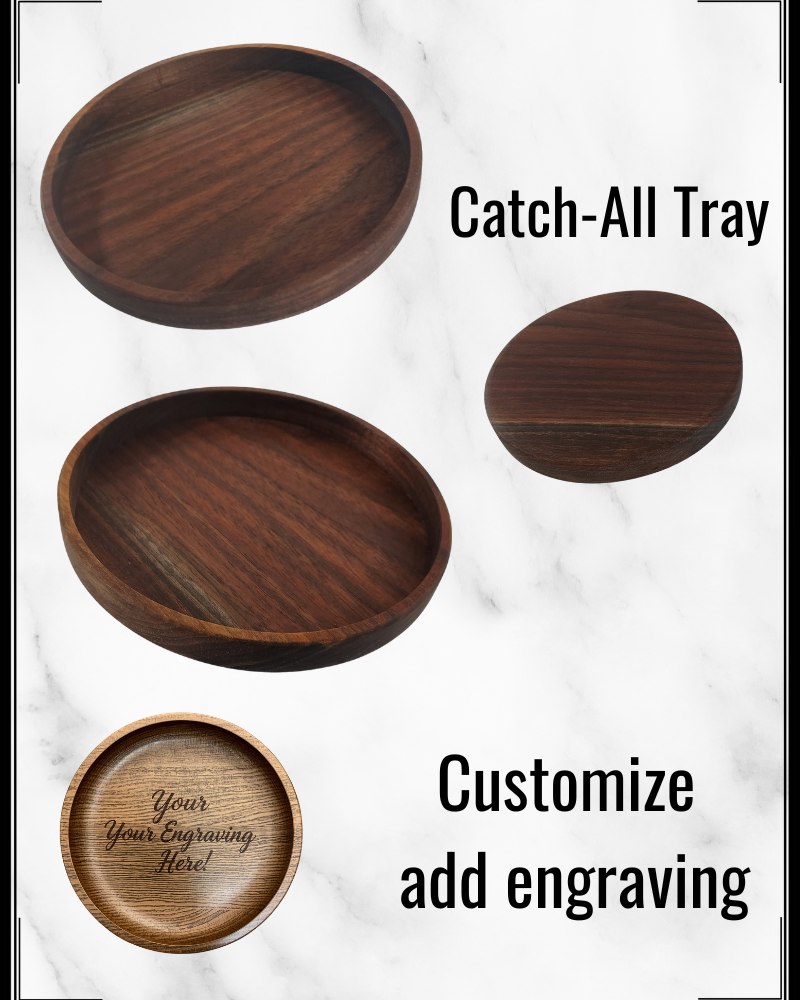 Handcrafted Walnut Catch-All Dish