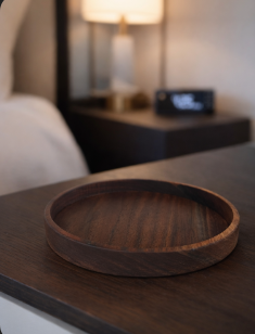 Walnut Catch All Tray – Handcrafted Solid Wood Organizer