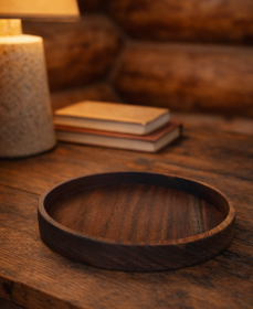 Walnut Catch All Tray – Handcrafted Solid Wood Organizer