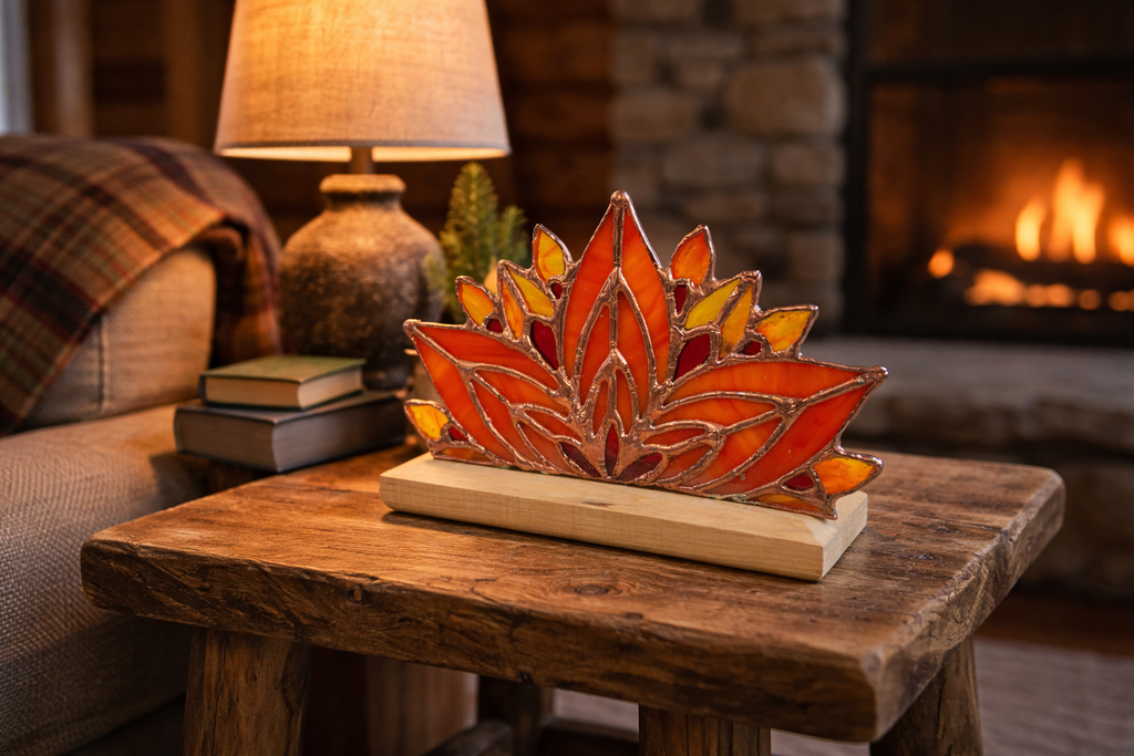 Unfinished CANDLE HOLDER Cherry Wood Display Base