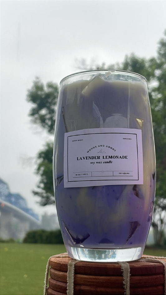 Iced Lavender Lemonade | Hand-Poured Soy Candle | Summer Collection