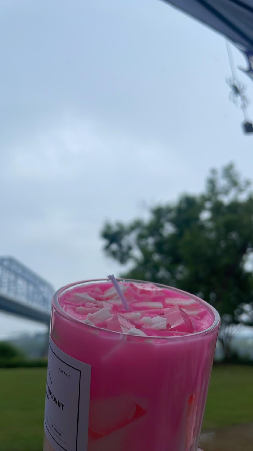 Iced Strawberry Coconut | Hand-Poured Soy Candle | Summer Collection