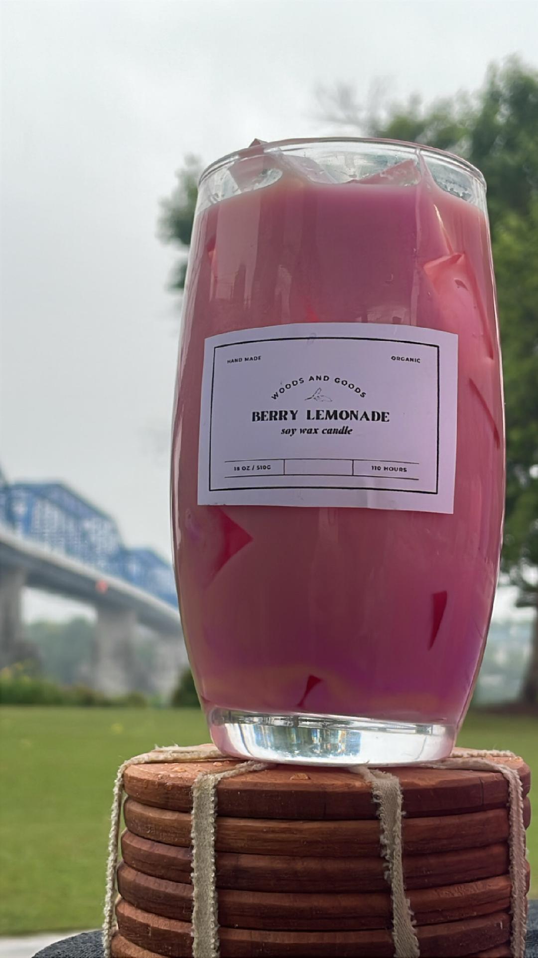 Iced Berry Lemonade | Hand-Poured Soy Candle | Summer Collection