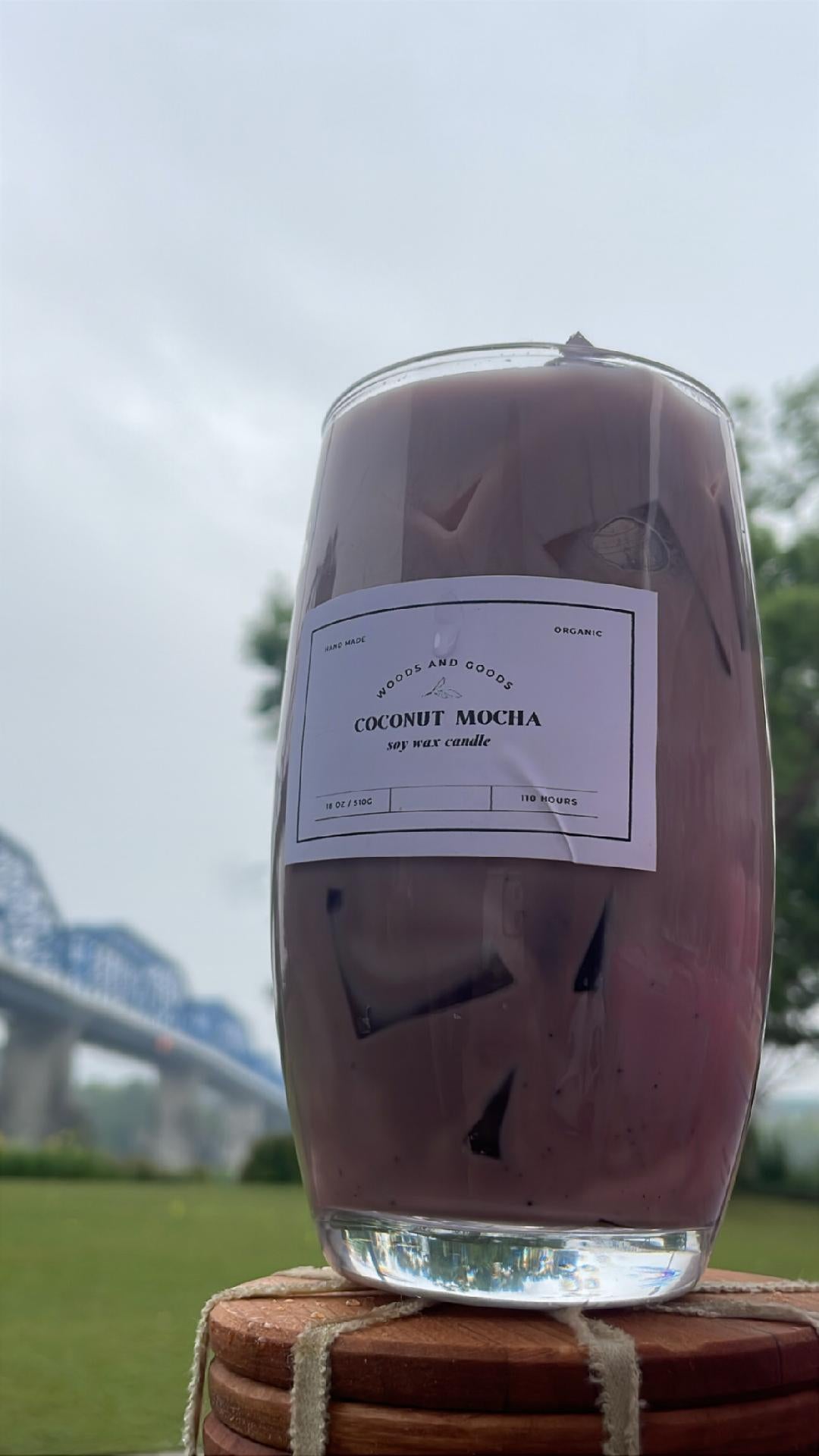 Iced Coconut Mocha | Hand-Poured Soy Candle | Summer Collection